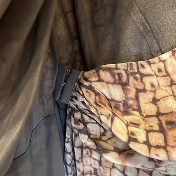 All Saints Cancity Python Print Silk Dress SZ 6 - Picture 8 of 11